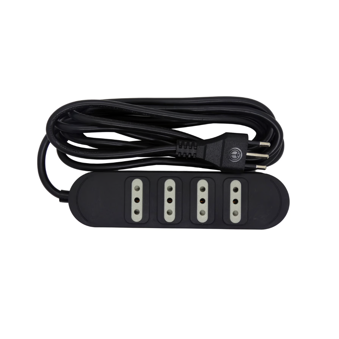 Alargador Zapatilla Eléctrico 4 Posiciones Macrotel 3mts