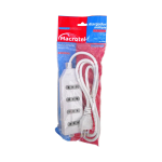 Alargador Zapatilla Eléctrico 4 Posiciones Macrotel 3mts - Imagen 3