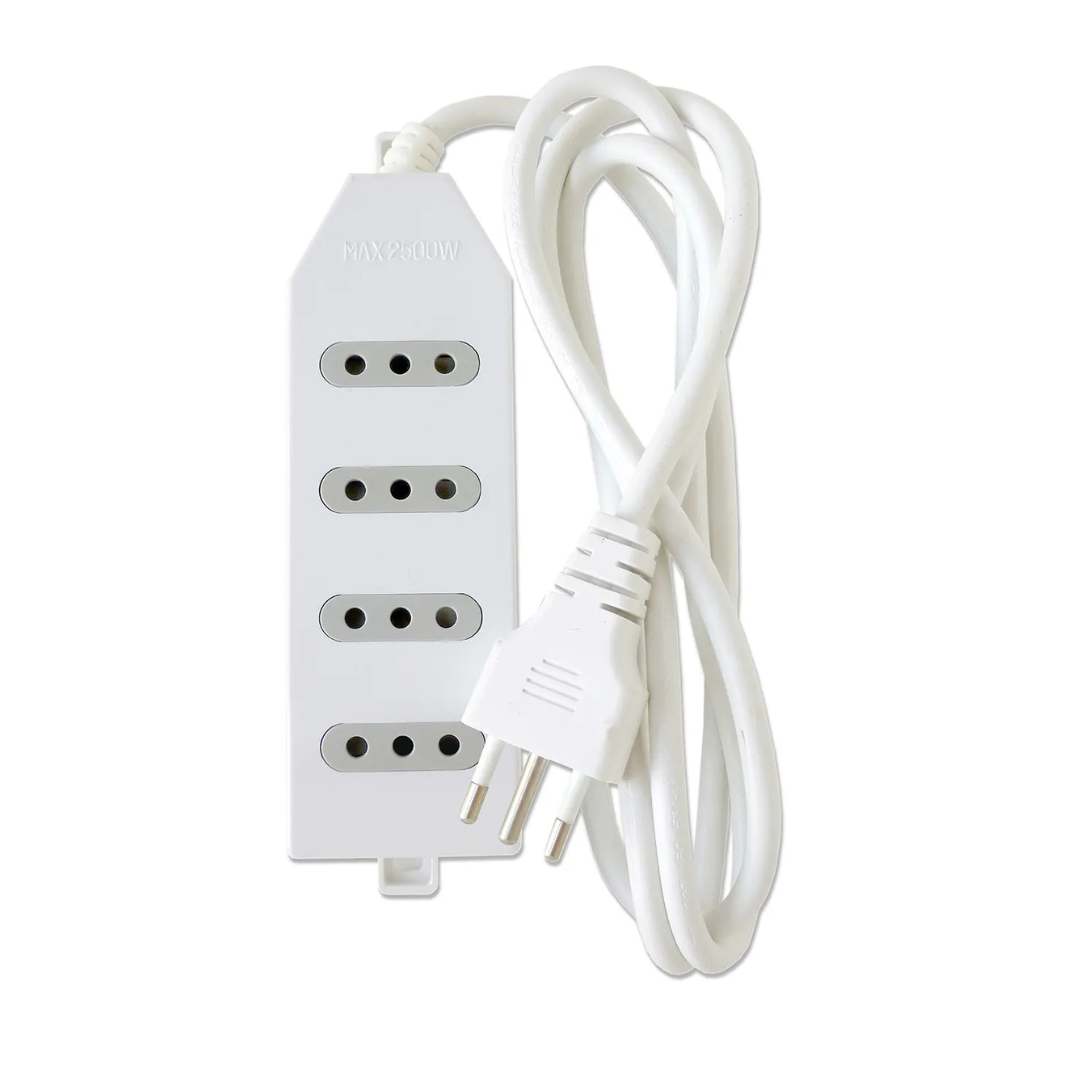 Alargador Zapatilla Eléctrico 4 Posiciones Macrotel 3mts