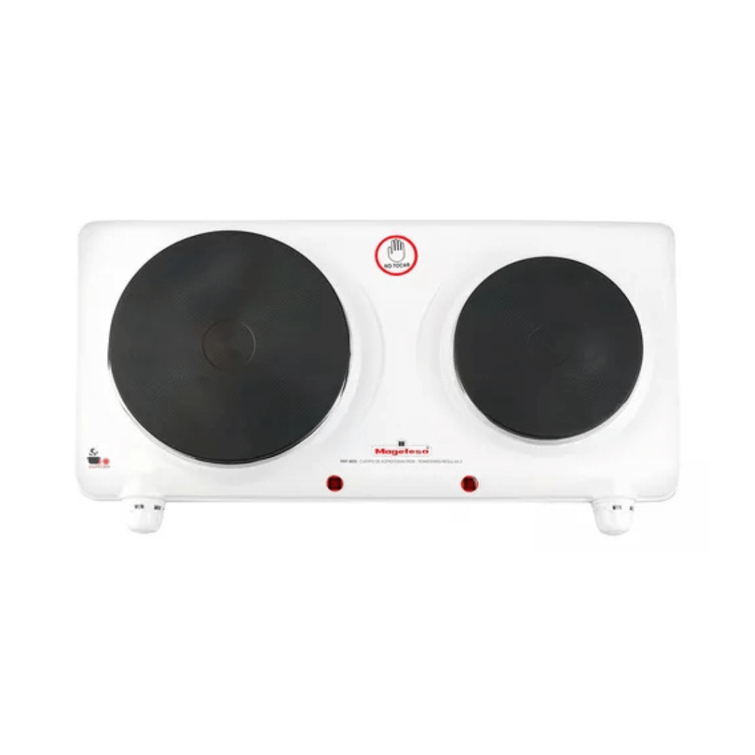 Encimera Con Alimentación Eléctrica - Magefesa Dinamic Duo Mgf 220v Color Blanco - 2 Hornallas
