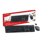 Kit Teclado Y Mouse Para Pc Inalambricos Slim 8000 Se Genius Color Del Mouse Negro Color Del Teclado Negro