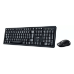 Kit De Teclado Y Mouse Inalámbrico Genius Km-8200 Inglés Us De Color Negro