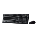 Combo Inalámbrico Teclado Y Mouse Genius Km 8101 Color Del Teclado Negro