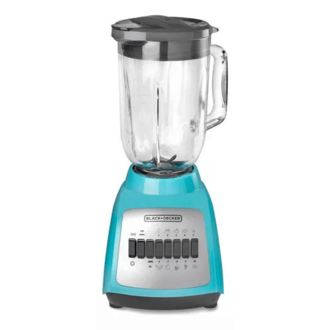 Licuadora Black + Decker 550w 4 Cuchillas, Jarra De Vidrio 1,25l Blbd210gr