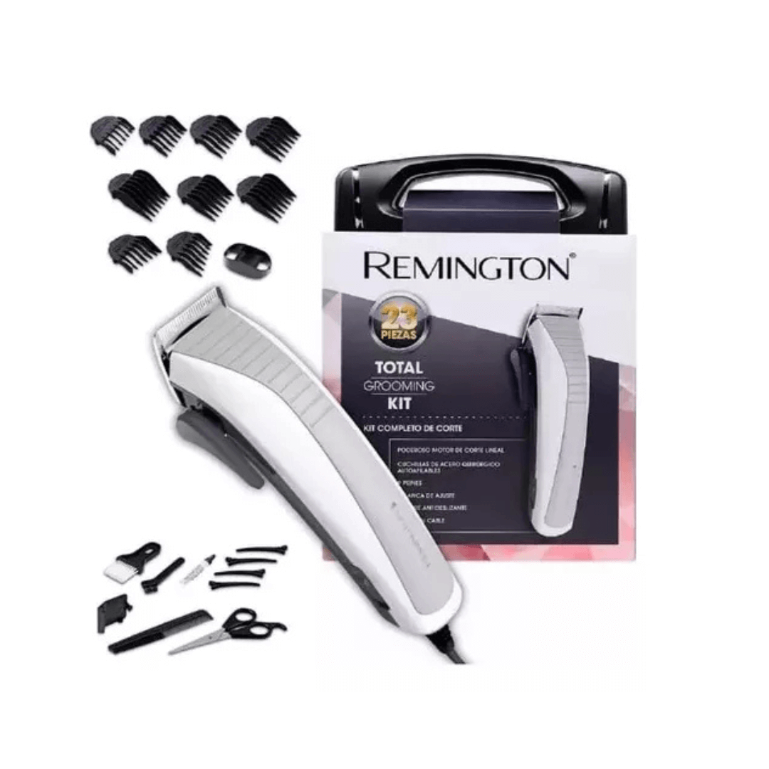 Cortadora De Pelo Remington Total Grooming Kit Hc4050 Blanca