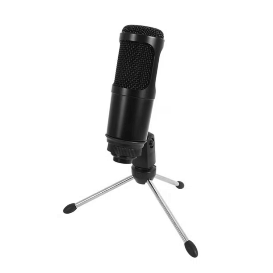 Micrófono De Condensador Philco Streaming Usb Negro Tripode