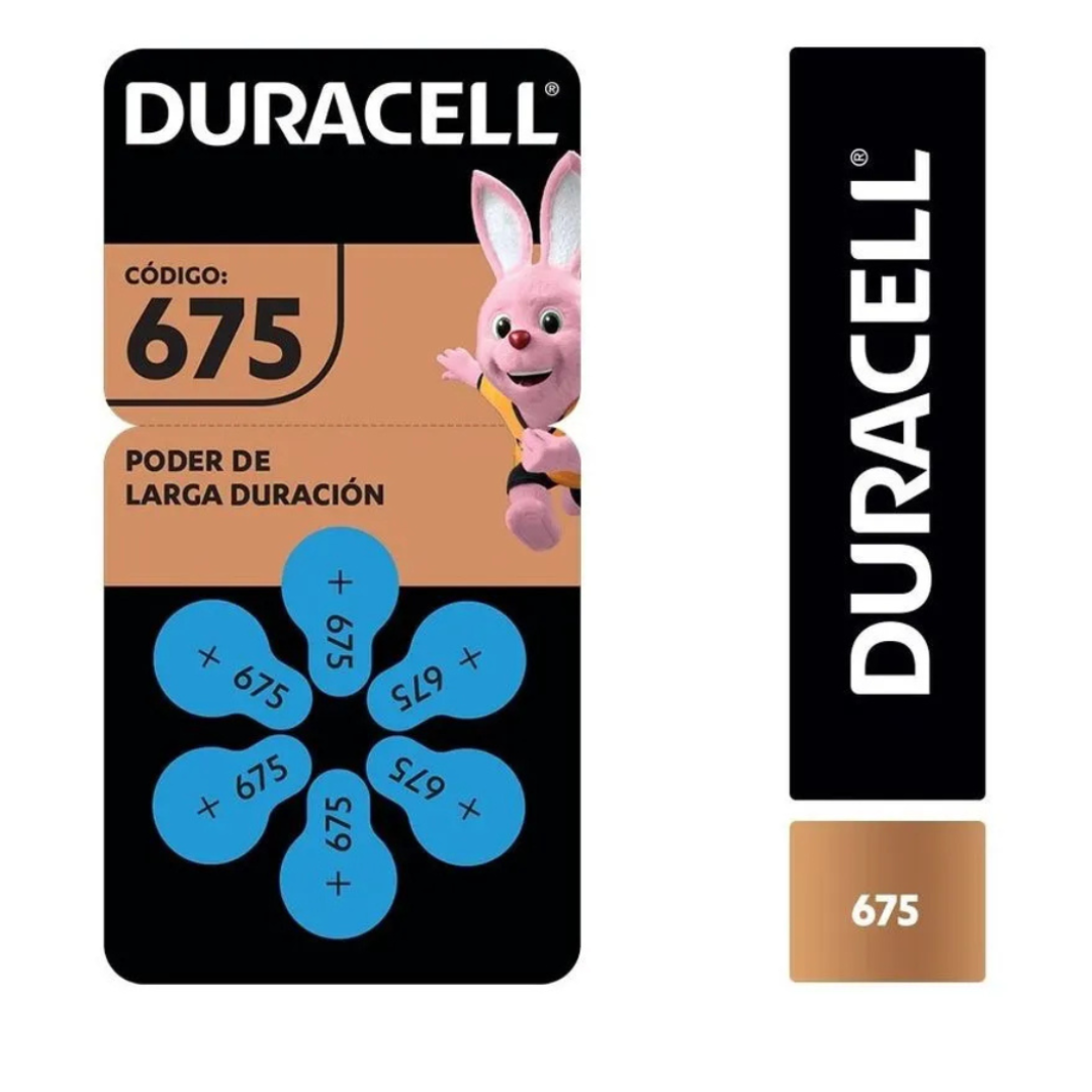 Duracell Pila 675 Botón Audífono 6 Unidades Blíster