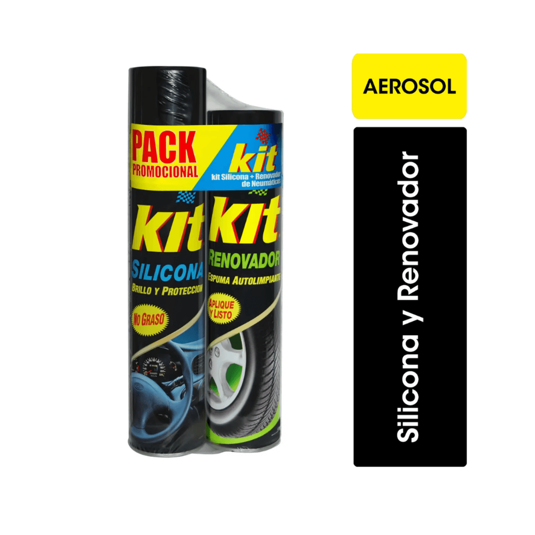 Pack Kit: Silicona 420cc + Renovador De Gomas 360cc X12 Und