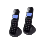 Teléfono Motorola Negro Inalámbrico Pack 2 - Color Negro - Imagen 2