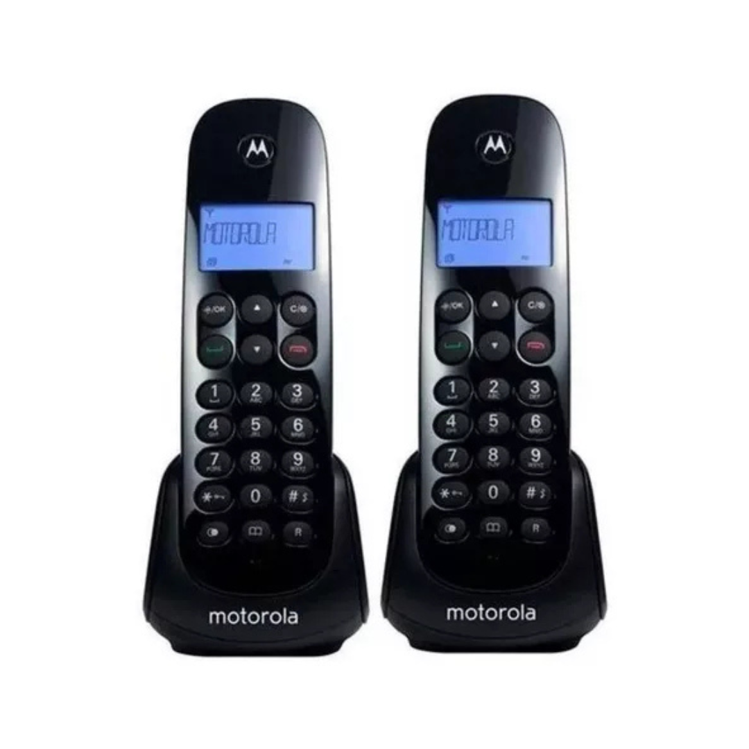 Teléfono Motorola Negro Inalámbrico Pack 2 - Color Negro
