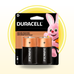 Pilas Alcalinas Duracell D 2 Unidades