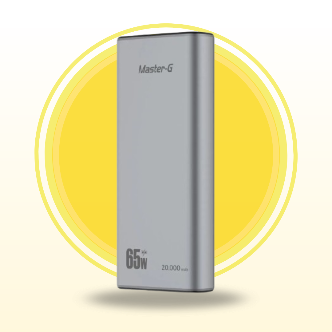 CARGADOR PORTATIL MASTER-G 2000MAH PD 65W QUICK CHARGE UCP20PD65