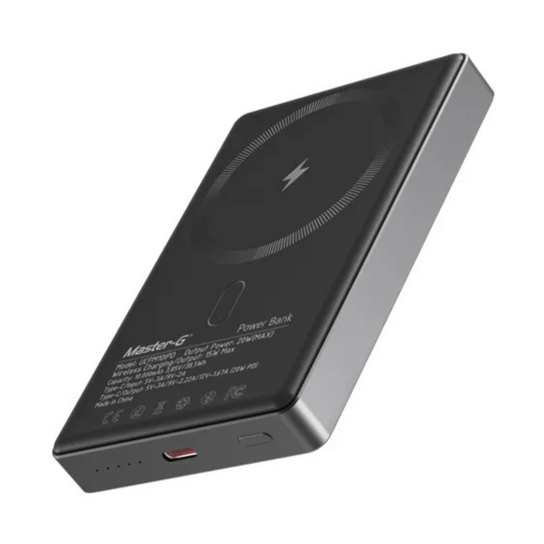 CARGADOR INALAMBRICO MASTER-G MAGSAFE WIRELESS 10000MAH UCPM10IPD 20W