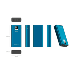 POWER BANK MASTER-G BATERIA EXTERNA 20000 MAH CARGA RAPIDA 22.5W  AZUL - Imagen 3