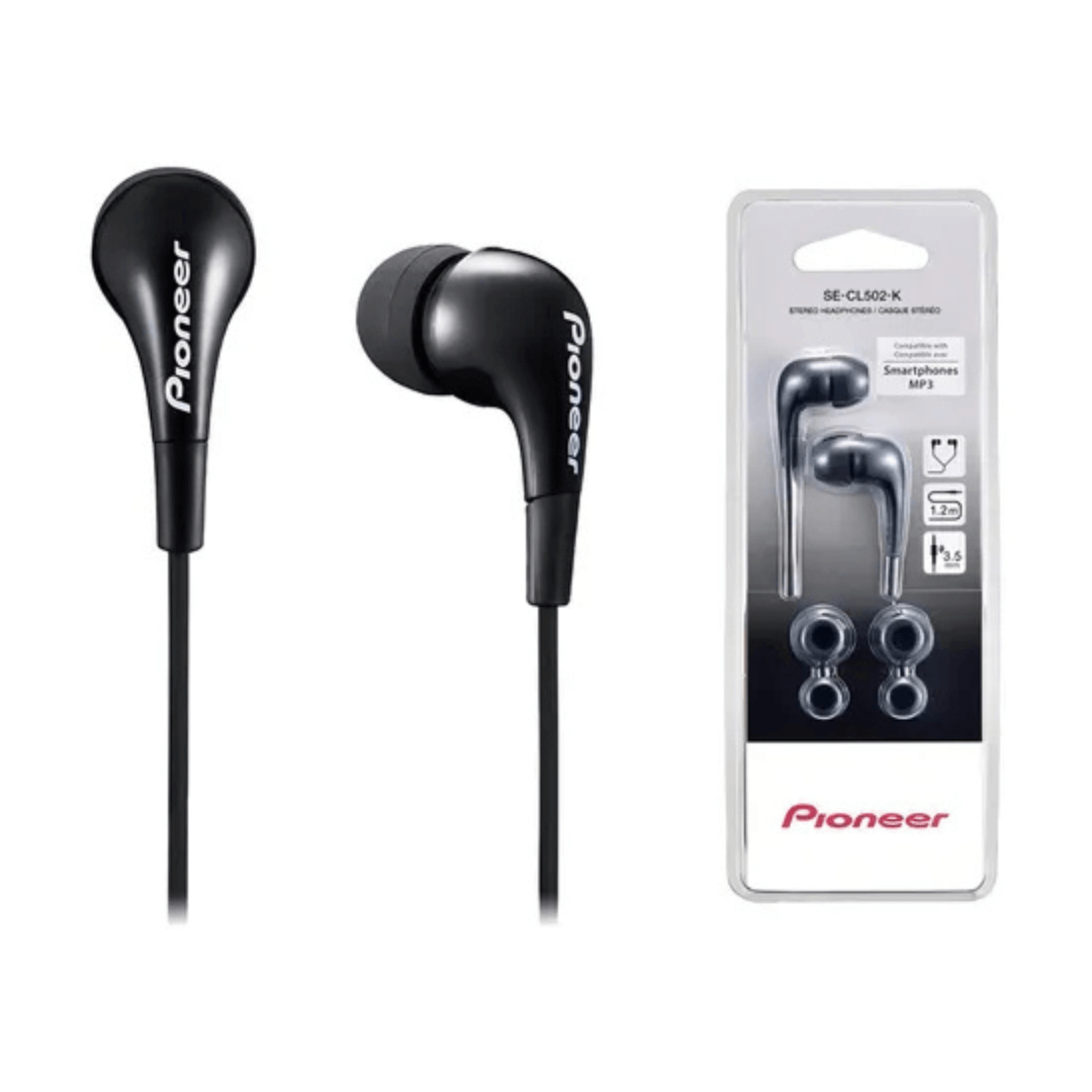 AUDIFONOS STEREO PIONEER SE-CL502-K NEGRO
