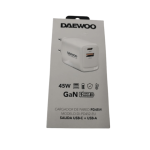 CARGADOR DAEWOO USB PD45W DI-PD452-EU SALIDA USB-C + USB-A - Imagen 3