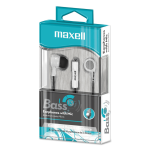 AUDIFONOS MANOS LIBRES MAXELL BASS13 B-13 BLANCO - Imagen 2