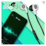 AUDIFONOS MANOS LIBRES MAXELL BASS13 B-13 BLANCO - Imagen 3