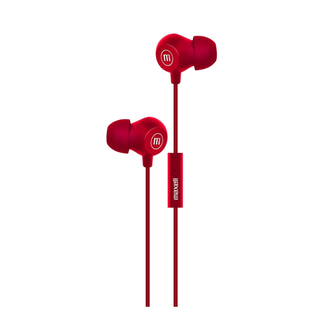 AUDIFONOS MANOS LIBRES MAXELL INBAX ROJO