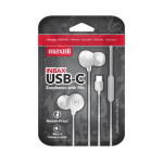 AUDIFONOS MANOS LIBRES MAXELL INBAX USB-C BLANCO - Imagen 3
