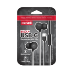 AUDIFONOS MANOS LIBRES MAXELL INBAX USB-C NEGRO - Imagen 3