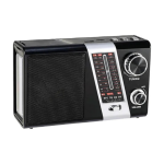 RADIO PORTATIL TECNOLAB TL635 NEGRO 5W