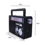RADIO PORTATIL TECNOLAB TL637 NEGRO 5W - Imagen 3