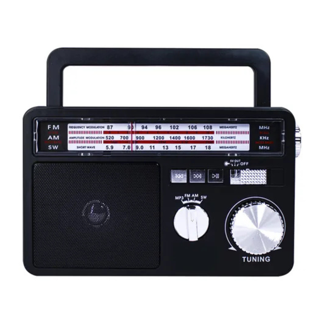 RADIO PORTATIL TECNOLAB TL637 NEGRO 5W
