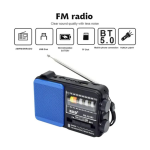 RADIO PORTATIL TECNOLAB TL652 NEGRO - Imagen 2