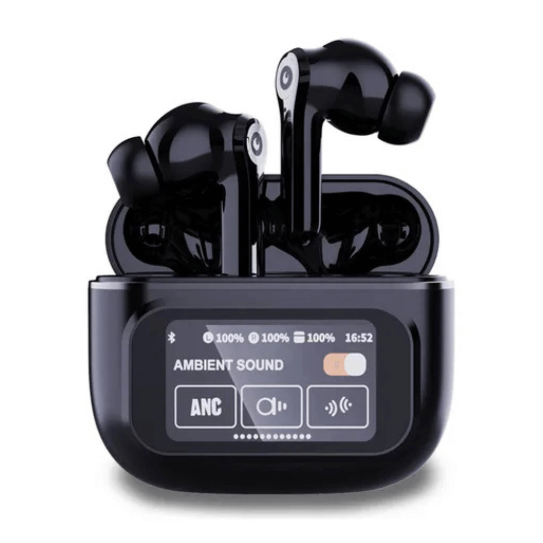 AUDIFONOS TWS BLIK BLUETOOTH AIRPLUS PANTALLA DIGITAL NEGRO