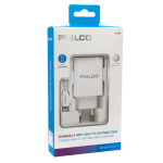 CARGADOR USB-A A LIGHTNING PHILCO CARGA RAPIDA R1090 BLANCO - Imagen 3
