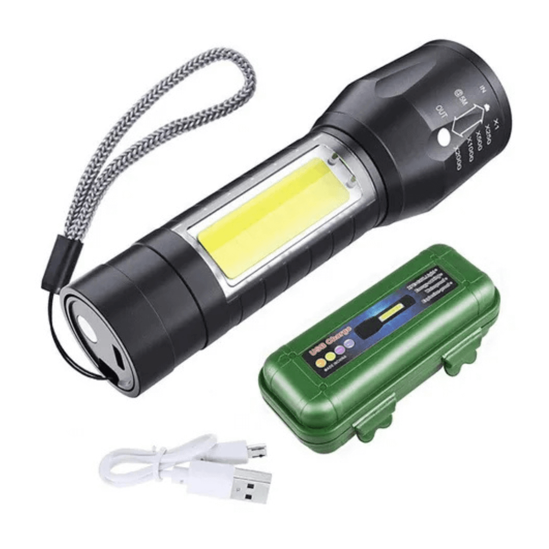 MINI LINTERNA USB CHARGE MRY7013 NEGRO