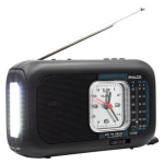 RADIO CON PANEL SOLAR DE EMERGENCIA PHILCO ICX66 NEGRO - Imagen 2