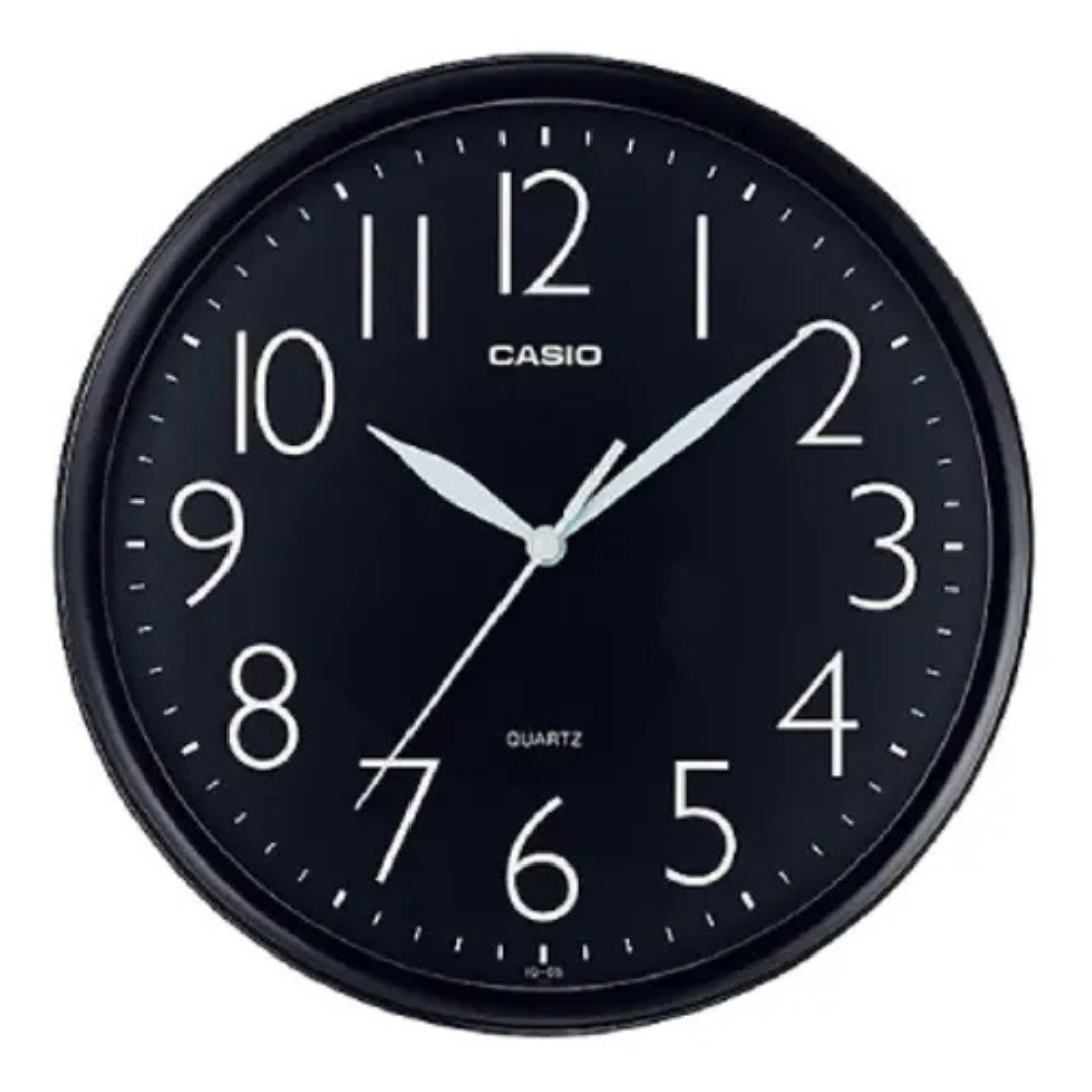 RELOJ DE PARED CASIO IQ-05-1DF NEGRO