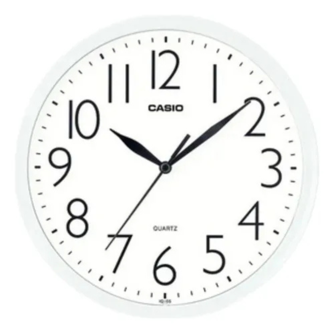 RELOJ DE PARED CASIO IQ-05-7DF BLANCO