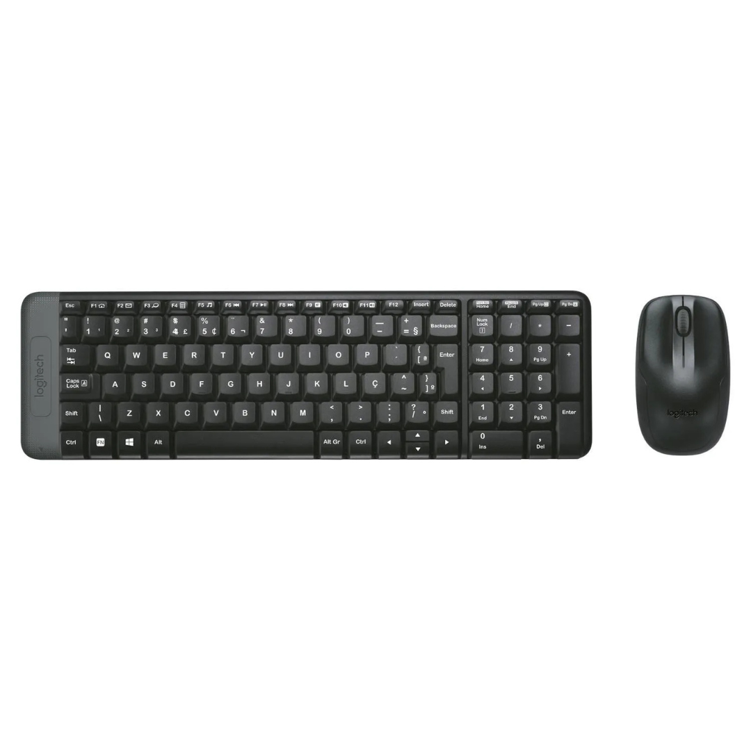 TECLADO INALAMBRICO LOGITECH MK220 + MOUSE NEGRO