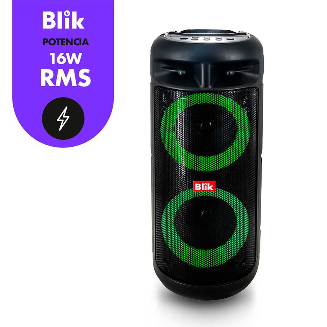 PARLANTE PORTATIL BLIK UPSOUND 3 + MICROFONO NEGRO