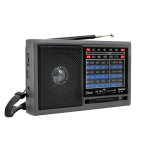 RADIO PORTATIL RECARGABLE RETRO MICROLAB SINTONY CF-14 GRIS - Imagen 2