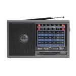 RADIO PORTATIL RECARGABLE RETRO MICROLAB SINTONY CF-14 GRIS