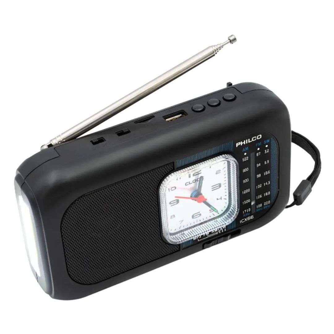 Radio de emergencia solar Philco ICX66 Versátil