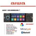 Radio auto Aiwa AW-W440BT 1 DIN pantalla táctil 4" Moderno e intuitivo - Imagen 3