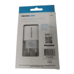 CARGADOR DE PARED TECNOLAB CONECTOR TIPO C TL626 BLANCO - Imagen 2
