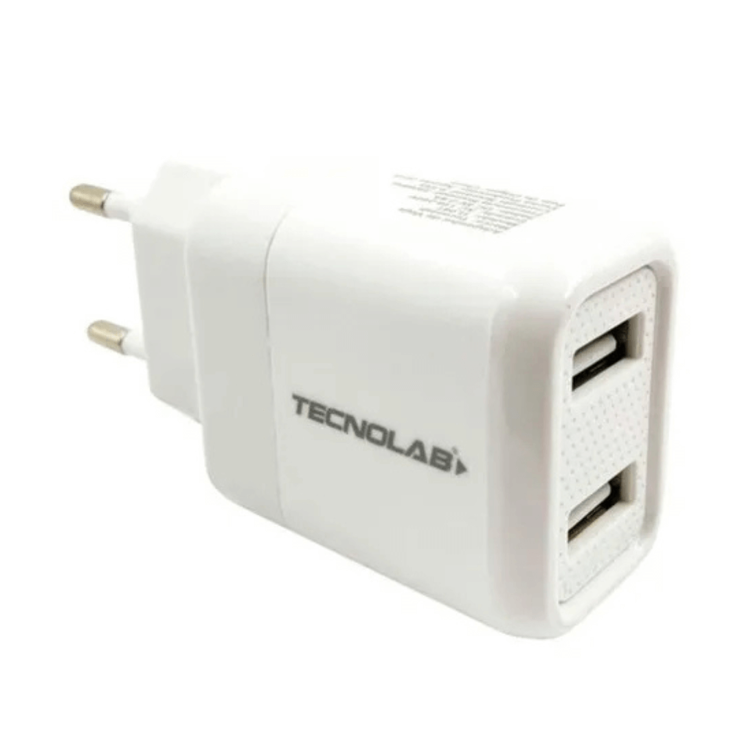 CARGADOR DE PARED TECNOLAB CONECTOR TIPO C TL626 BLANCO
