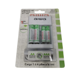 Cargador de Pilas AIWA BC-0807T AA-AAA Energía Inteligente y Portátil - Imagen 2