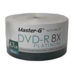 DVD-R MASTER-G 8X C/LOGO PLATINUM 4,7GB 50 UNIDADES