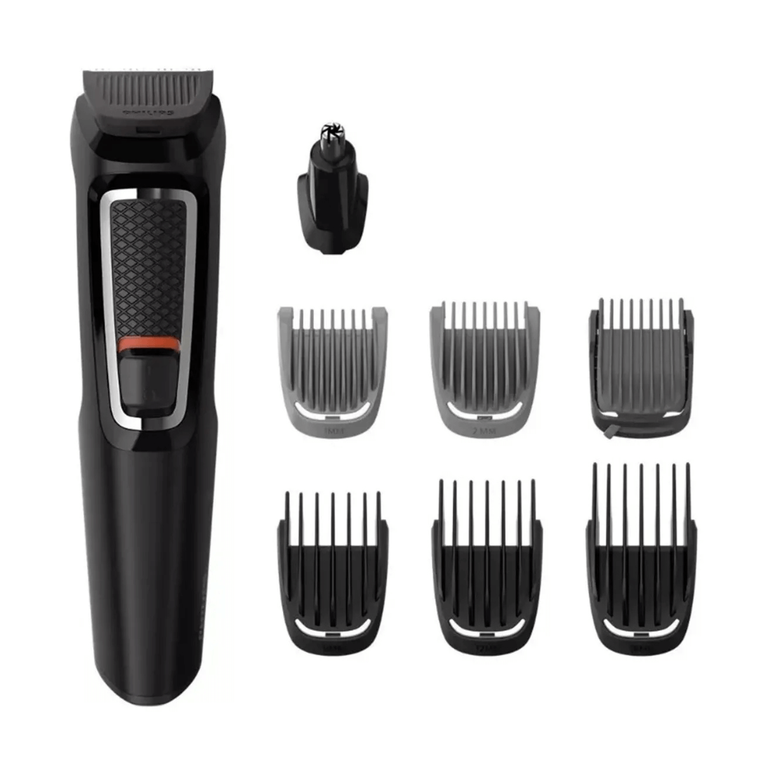 MAQUINA DE AFEITAR PHILIPS MULTIGROOM MG3731/15 SERIE 3000 BARBA NARIZ Y OIDOS NEGRO