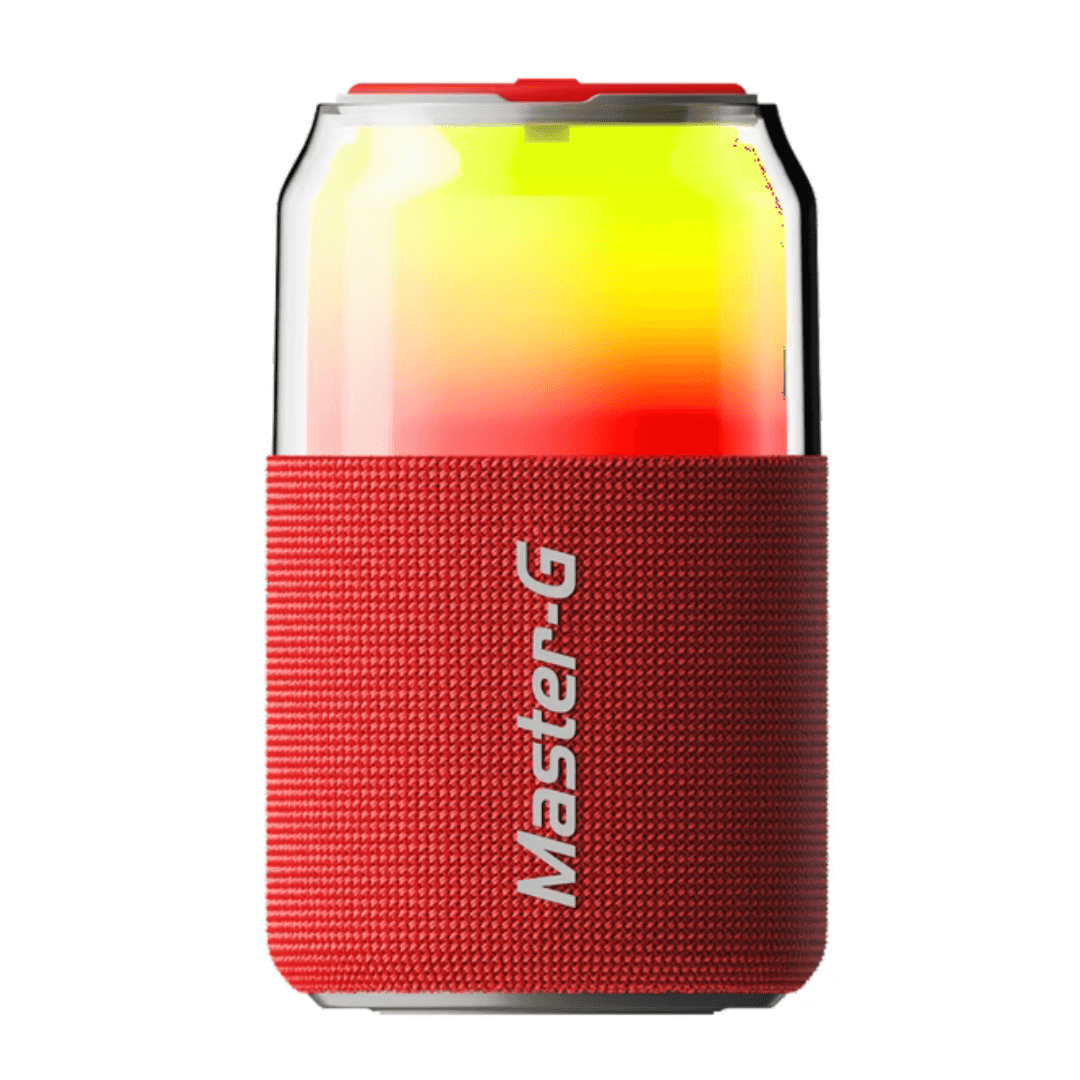 PARLANTE PORTABLE MASTER-G BLUETOOTH 5.4 LPX3 MGSPLASH ROJO
