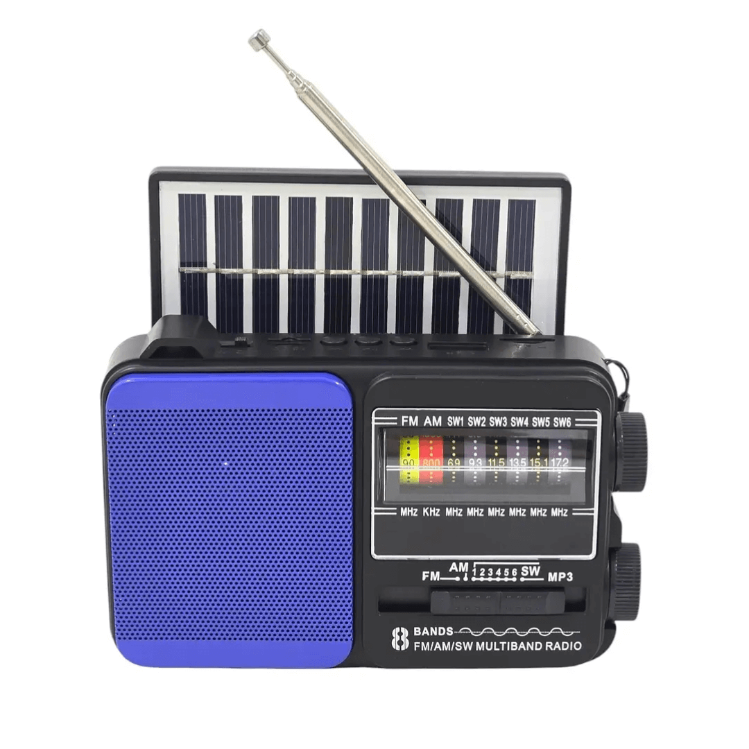 RADIO PORTATIL SOLAR TECNOLAB RADIOSAFE45 TL653BL AZUL