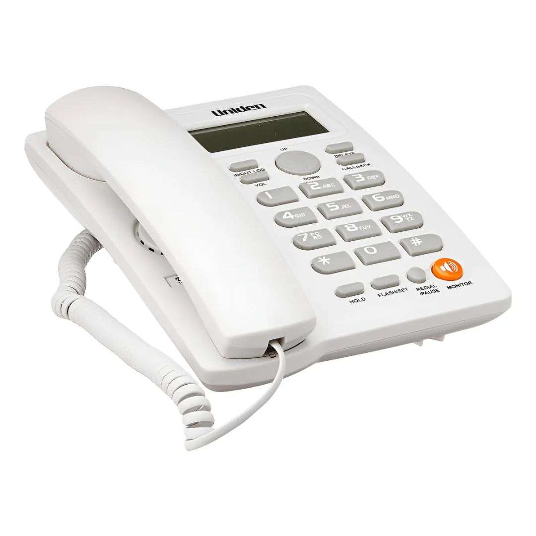 Teléfono Fijo Sobremesa C/Visor M/Libres Uniden Blanco As7413 Confiabilidad