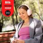 Audífonos Bluetooth Inalambricos Blik Soul250 Rosado 16 Hr - Imagen 3